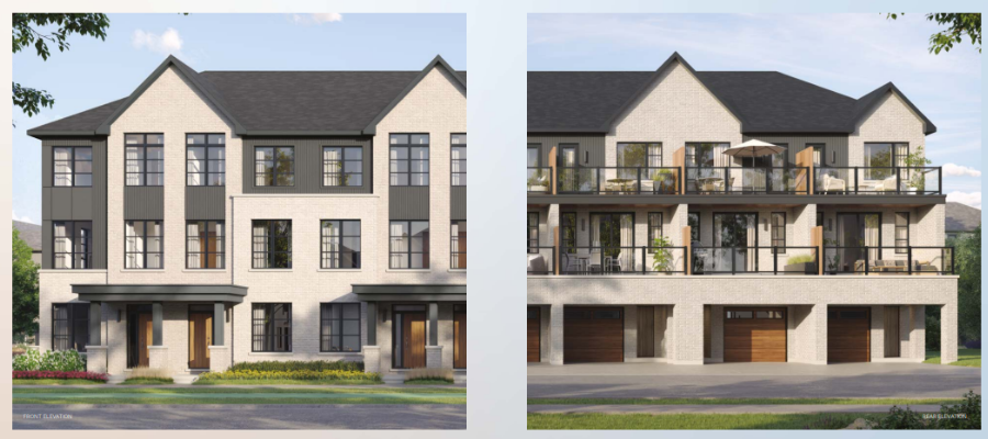 Pier House 16’ Rear Lane Townhomes at Lakeview Village Mississauga Pre-construction Luxury Homes by Branthaven